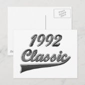1992 Klassiek Briefkaart (Voorkant / Achterkant)