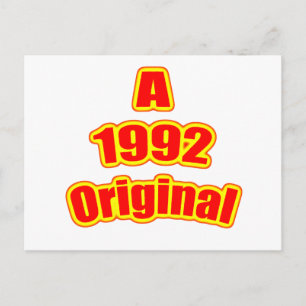 1992 Origineel rood Briefkaart