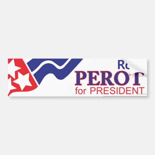 1992 Ross Perot for President Bumpersticker (Voorkant)