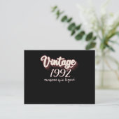 1992 Vintage Verjaardag Briefkaart (Staand voorkant)