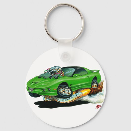 1993-1997 Trans Am Green Car Sleutelhanger (Voorkant)