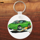 1993-1997 Trans Am Green Car Sleutelhanger (Voorkant)