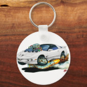 1993-1997 Trans-Am Witte wagen Sleutelhanger (Voorkant)