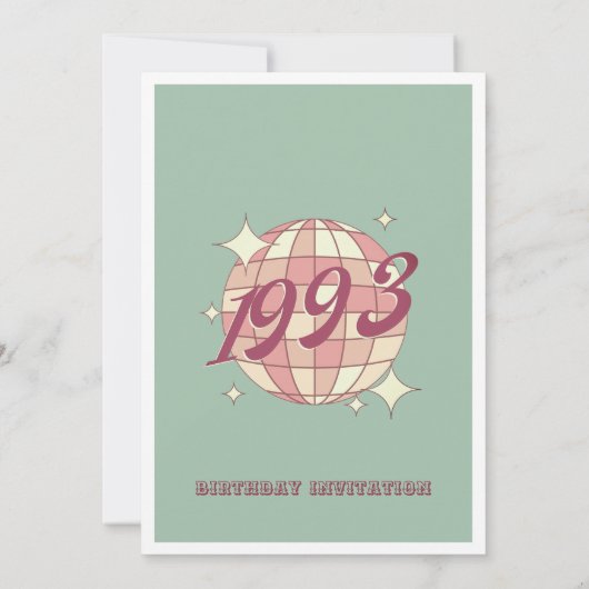  1993 27e 28e verjaardagsfeestje Uitnodiging (Achterkant)