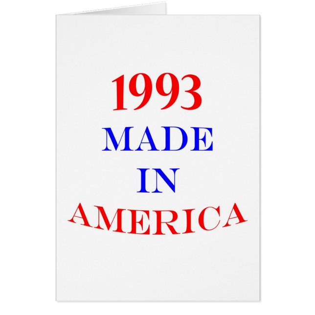 1993 Amerika (Voorkant)