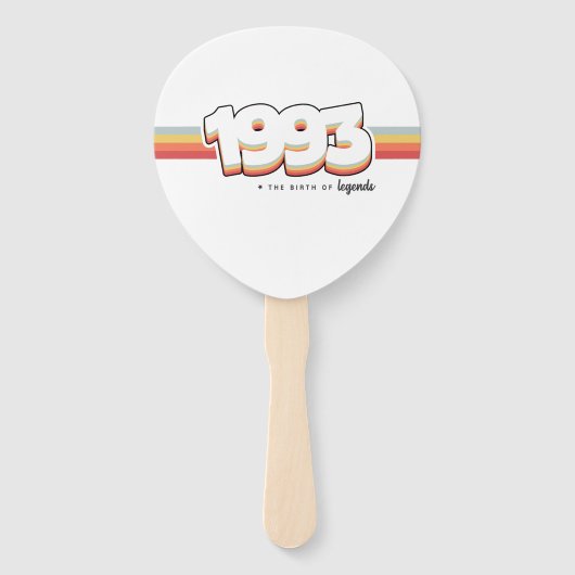 1993 De geboorte van legenden Handwaaier (Voorkant)