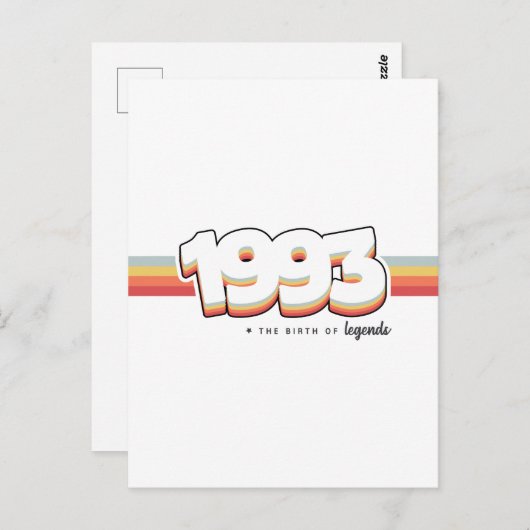 1993 De geboorte van legendes Briefkaart (Voorkant / Achterkant)