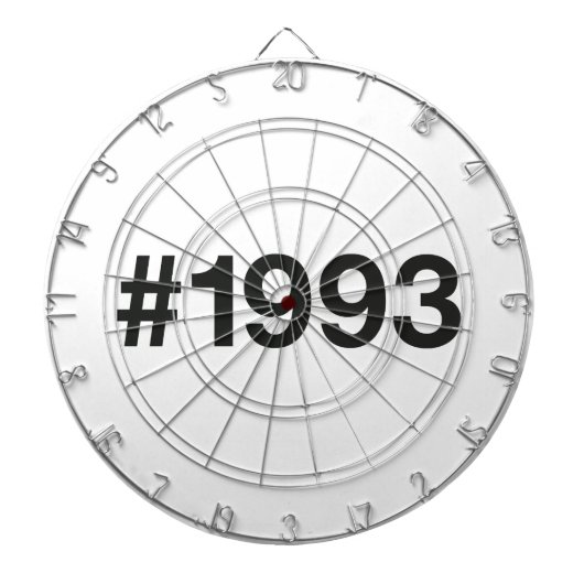 1993 Hashtag 32 Verjaardag Jubileum Dartbord (Voorkant)