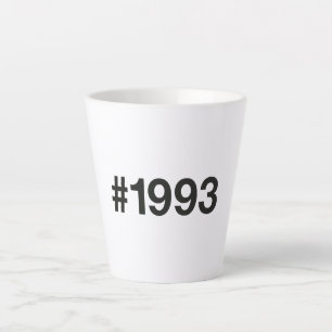 1993 Hashtag 32 Verjaardag Jubileum Latte Mok