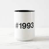 1993 Hashtag 32 Verjaardag Jubileum Mok (Midden)