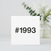 1993 Hashtag 32 Verjaardag Jubileum Save The Date (Staand voorkant)