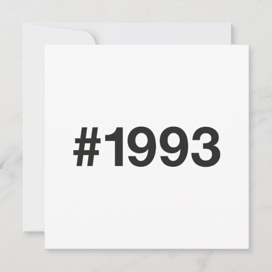 1993 Hashtag 32 Verjaardag Jubileum Save The Date (Voorkant)