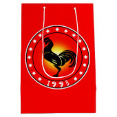 1993 Jaar van de Rooster Medium Cadeauzakje (Achterkant)