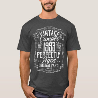 1993 Verjaardag Idee Kampeerder Scout Kamperen 199 T-shirt