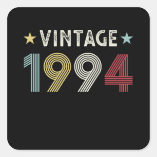 1994 30e verjaardag Gift 30 jaar oud Vierkante Sticker