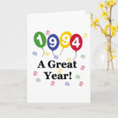 1994: een grote jaardag kaart (Gele Bloem)