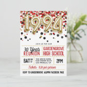 1994 High School College Reunion Uitnodiging (Staand voorkant)