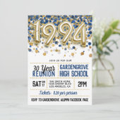 1994 High School College Reunion Uitnodiging (Staand voorkant)