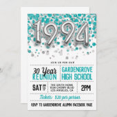 1994 High School College Reunion Uitnodiging (Voorkant / Achterkant)