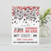 1994 High School College Reunion Uitnodiging (Staand voorkant)