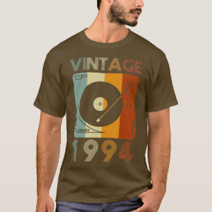  1994 Retro Record Player Verjaardag Vinyl T-shirt