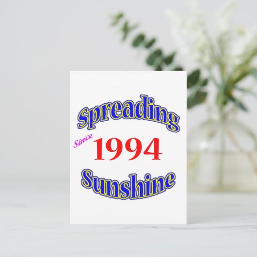 1994 Spreading Sunshine Briefkaart (Staand voorkant)