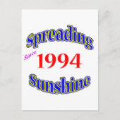 1994 Spreading Sunshine Briefkaart (Voorkant)