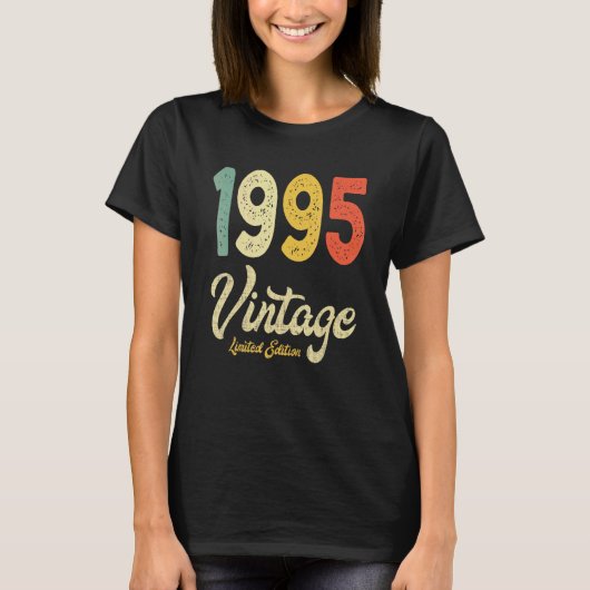  1995 27e verjaardag van de cadeaubon 27 jaar oud t-shirt (Voorkant)