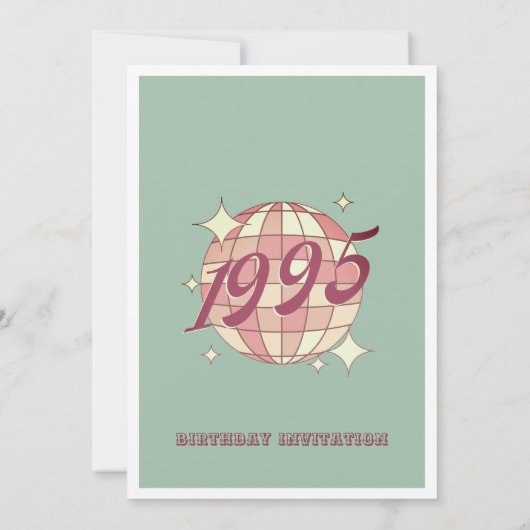 1995 29e 30e verjaardagsfeestje Uitnodiging (Achterkant)