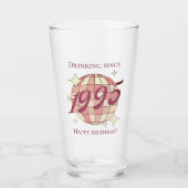  1995 30ste verjaardag retro paarse glas (Voorkant)