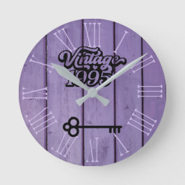 1995 Acrylic Wall Clock Ronde Klok