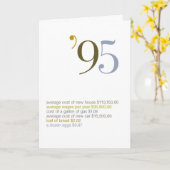 1995 de Feiten van de Pret van de Verjaardag Kaart (Gele Bloem)