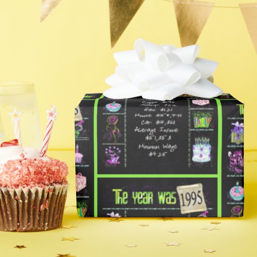 1995 Geboortejaar Trivia Cadeaupapier (Verjaardagsfeest)