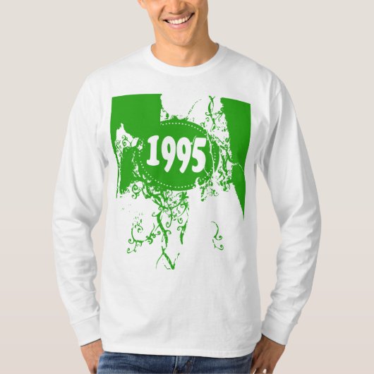1995 - Groene retro - T-Shirt (Voorkant)