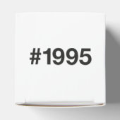 1995 Hashtag 30 Verjaardag Jubileum Bedankdoosjes (Bovenkant)