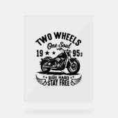 1995 Motorfiets  Acryl Bord (Voorkant)