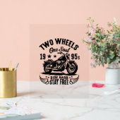 1995 Motorfiets  Acryl Bord (Huwelijk)