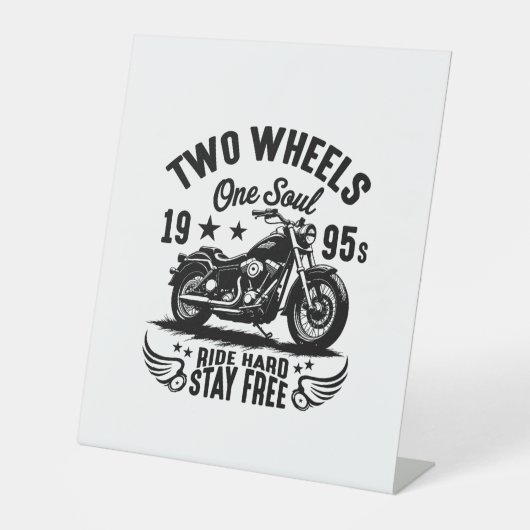 1995 Motorfiets Reclamebord Met Voetstuk (Voorkant)