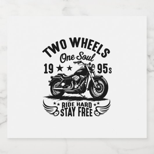 1995 Motorfiets  Sparkling Wijnetiket (Enkel label)