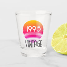  1995 Neon Retro Stripe Zon 30e Verjaardag