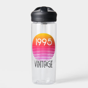 1995 Neon Retro Stripe Zon 30e Verjaardag Waterfles