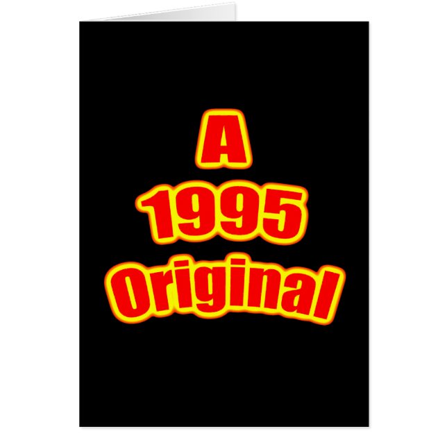 1995 Oorspronkelijk rood zwart (Voorkant)