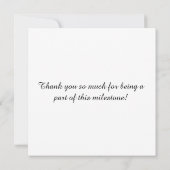 1995 Retro Stripe Sunset  Bedankkaart (Achterkant)