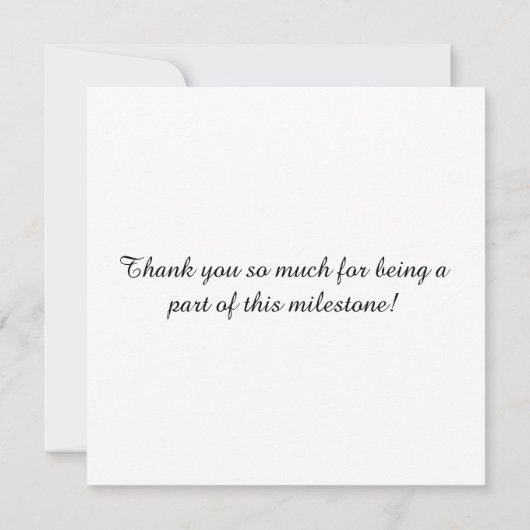 1995 Retro Stripe Sunset  Bedankkaart (Achterkant)