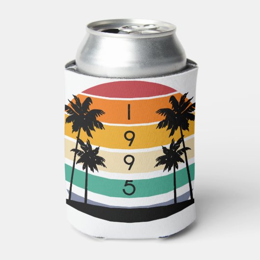 1995 Retro Stripe Sunset  Blikjeskoeler (Blikje Voorkant)