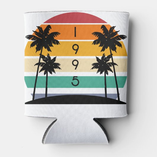 1995 Retro Stripe Sunset  Blikjeskoeler (Voorkant)