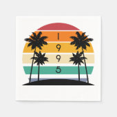 1995 Retro Stripe Sunset  Servet (Voorkant)