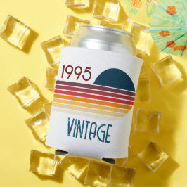  1995 Retro Stripe Zon 30e Verjaardag Blikjeskoeler