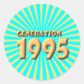 1995 RONDE STICKER (Voorkant)