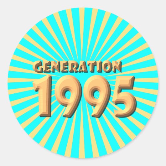1995 RONDE STICKER (Voorkant)